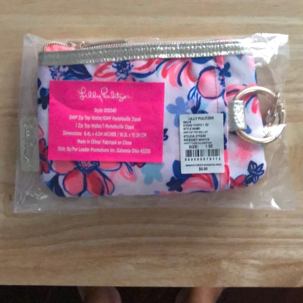Lilly Pulitzer zip top wallet